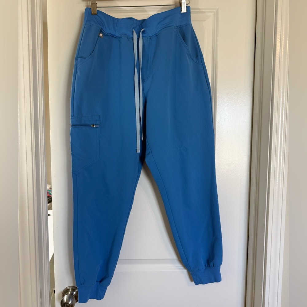 Figs Capri blue high waisted Zamora joggers MP